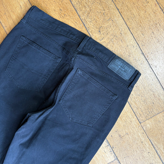 Vintage Levis Straight Black Denim Jeans - 34