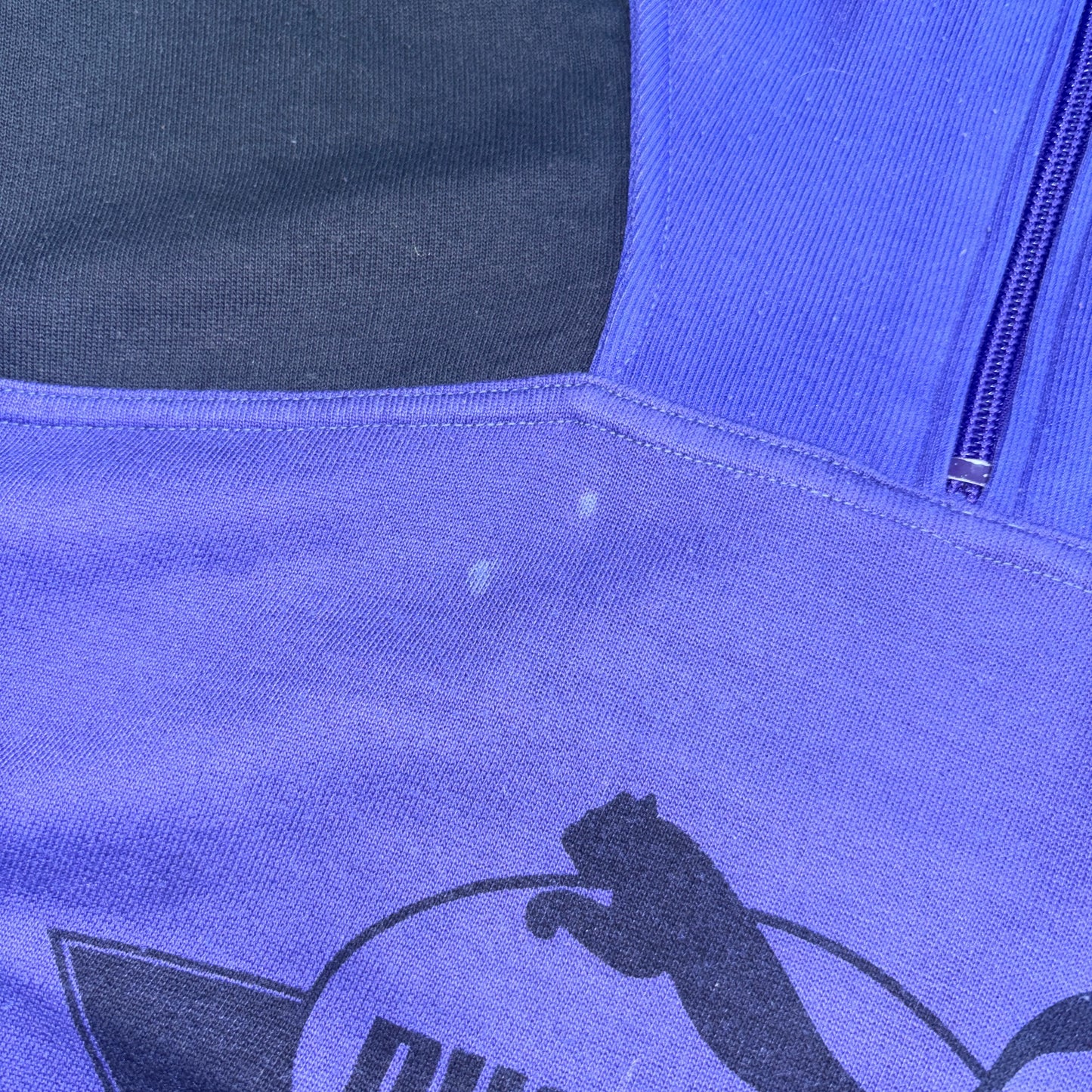 Vintage 90s Puma Purple Zip Sweatshirt - XL