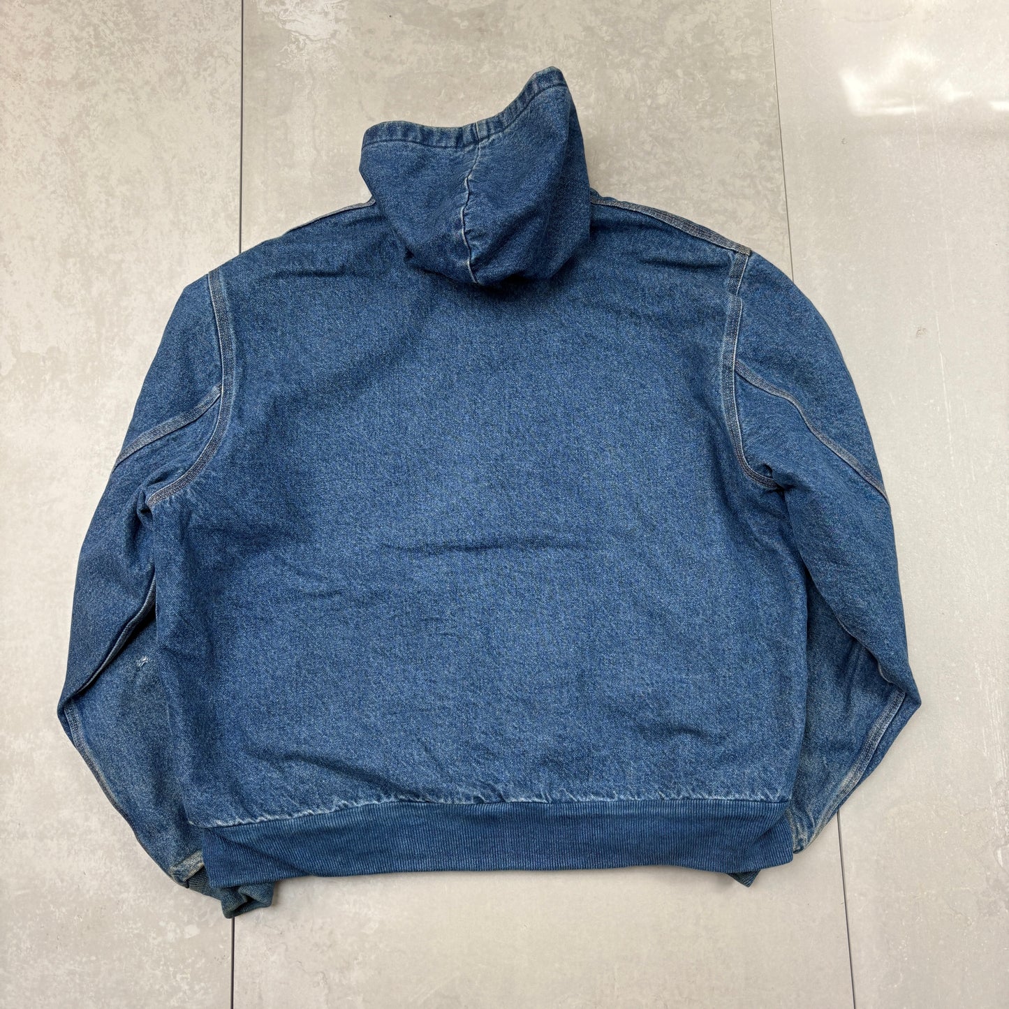 Vintage Carhartt Active Blue Denim Workwear Jacket - XL