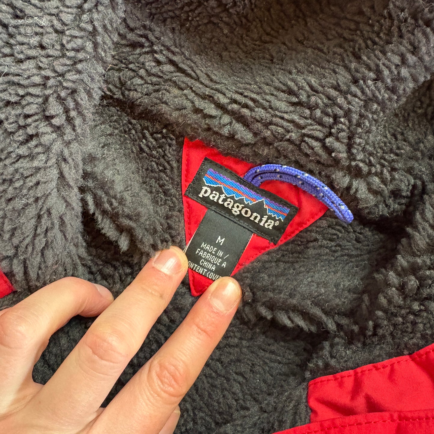 Vintage Patagonia Red Fleece Lined Jacket Coat - M