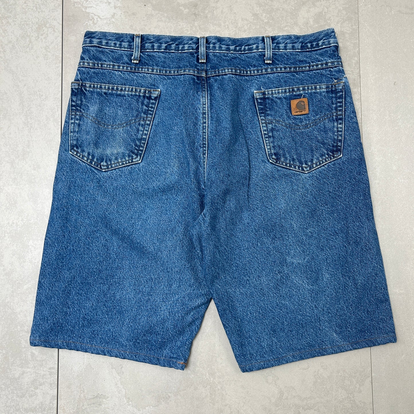 Vintage Carhartt Workwear Baggy Blue Carpenter Shorts - 40