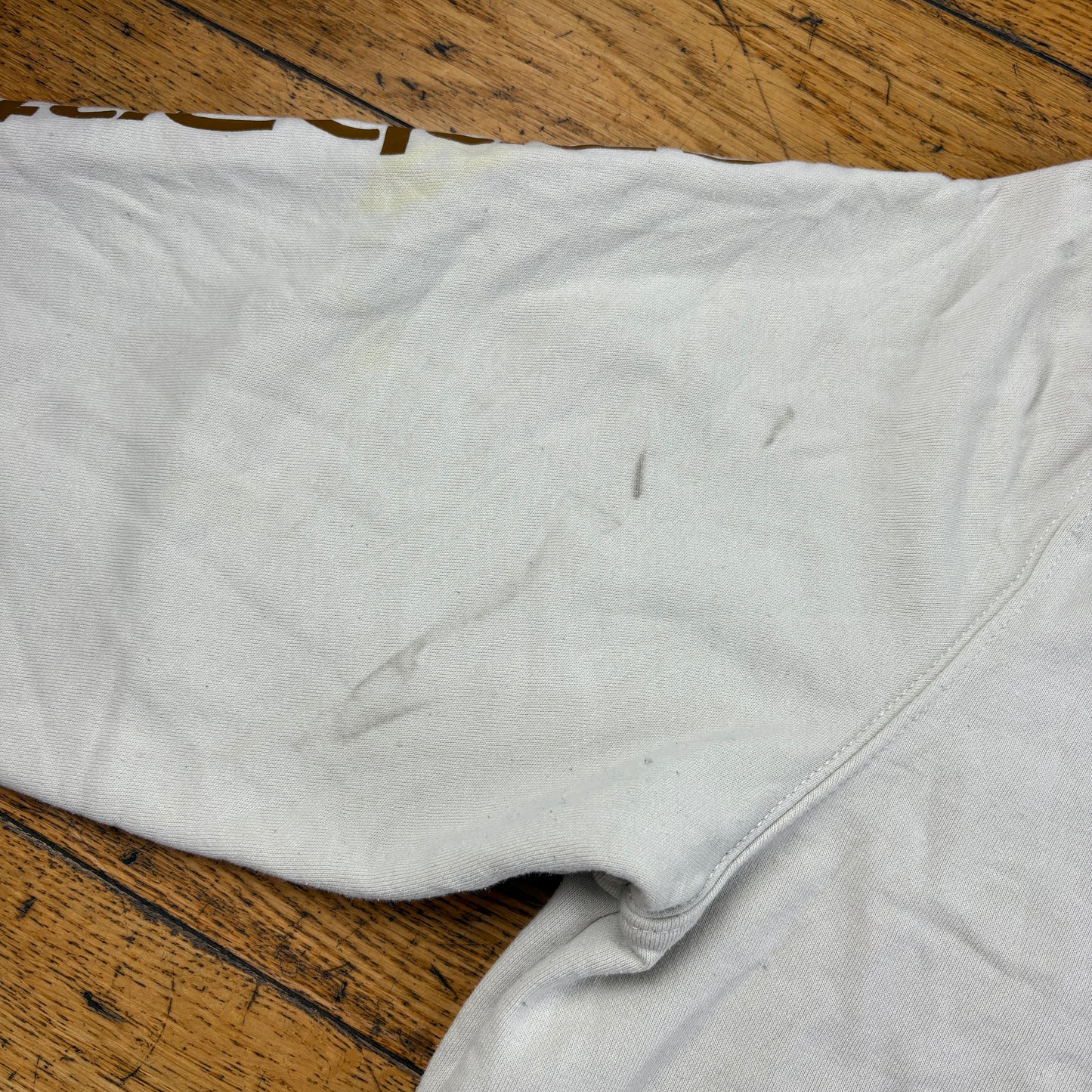 Vintage Carhartt White Hoodie Sweatshirt - XXL