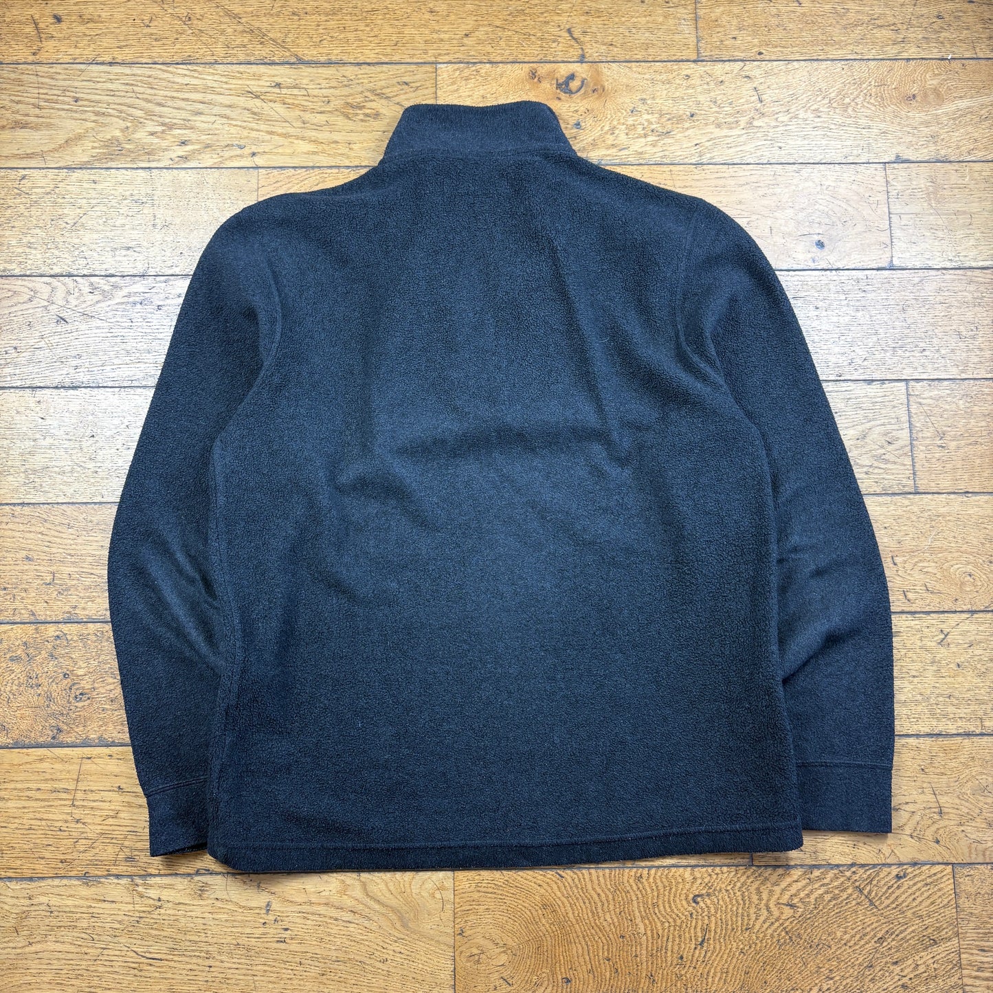 Vintage Sergio Tacchini Black Embroidered Fleece Sweatshirt - XL