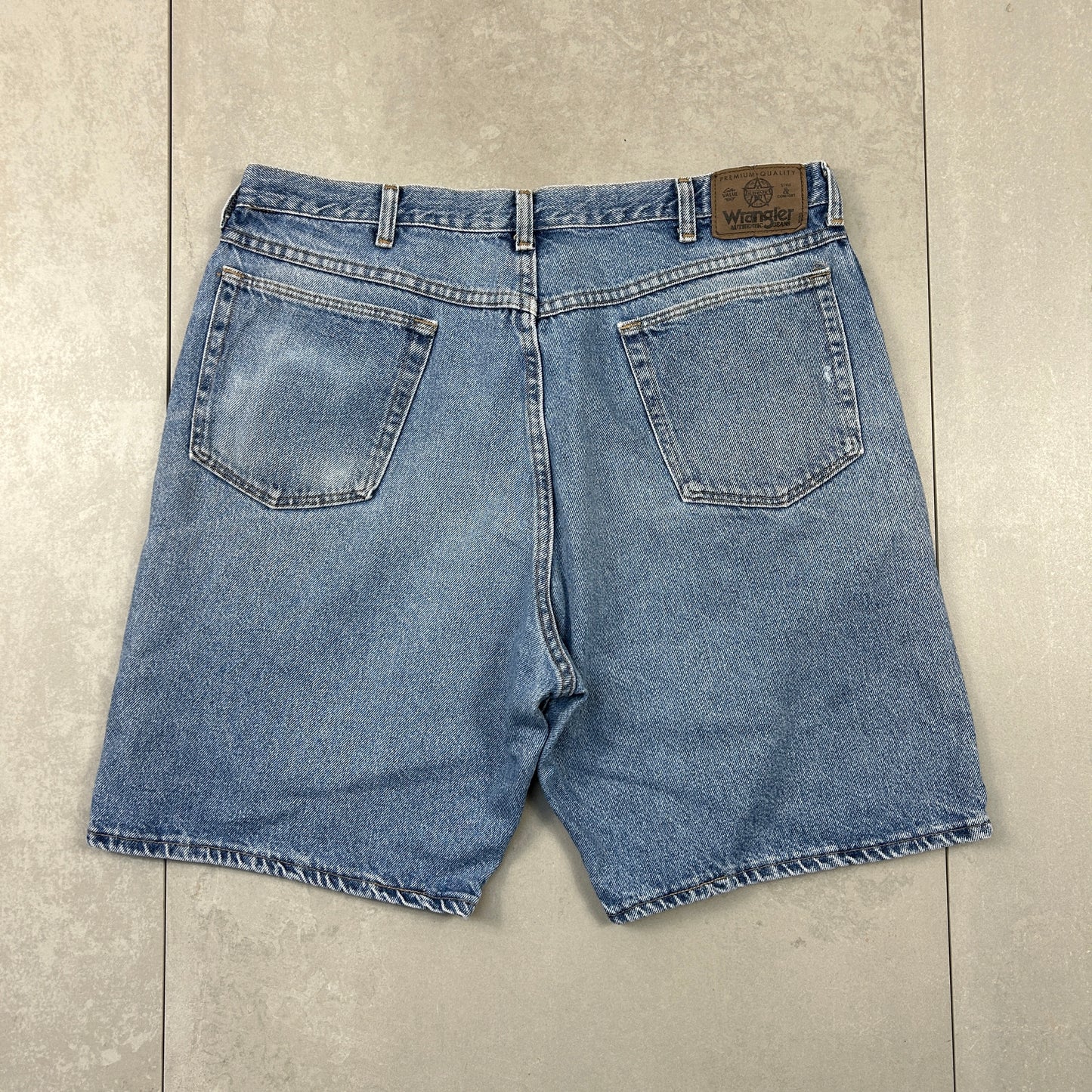 Vintage Wrangler Denim Carpenter Baggy Shorts - 38