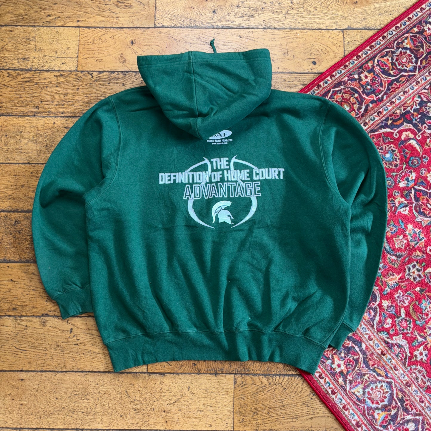 Vintage Nike Centre Swoosh Green Hoodie Y2K Sweatshirt - 26