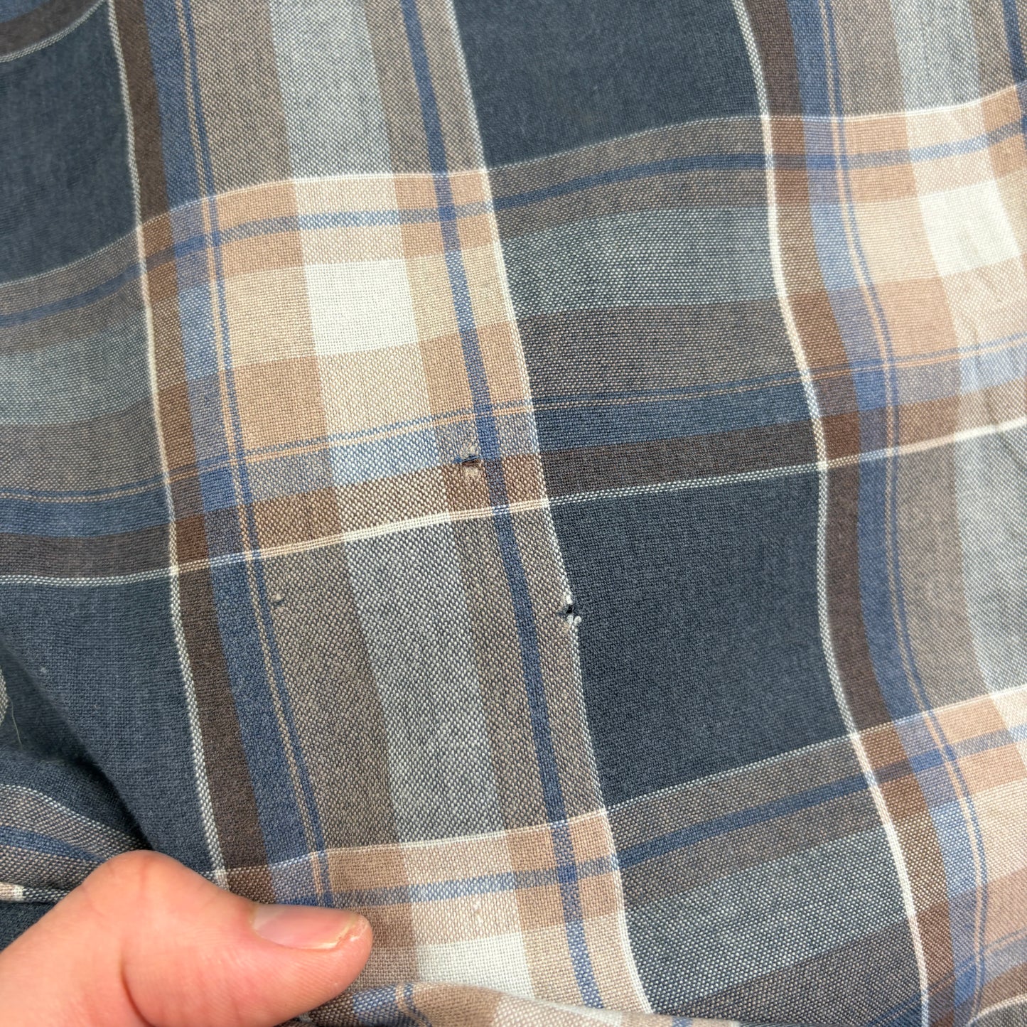 Vintage Dickies Blue Check Workwear Shirt - XL