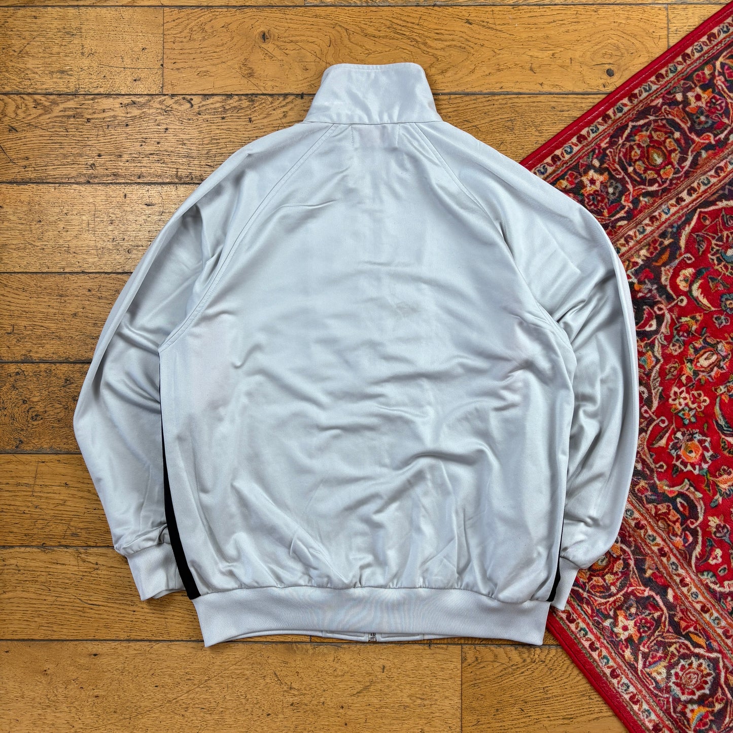 Vintage Kappa Light Grey Blue Tracksuit Track Shell Windbreaker Jacket - L