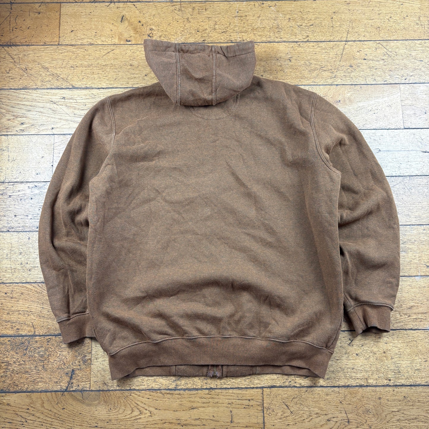 Vintage Carhartt Brown Hoodie Sweatshirt - XL
