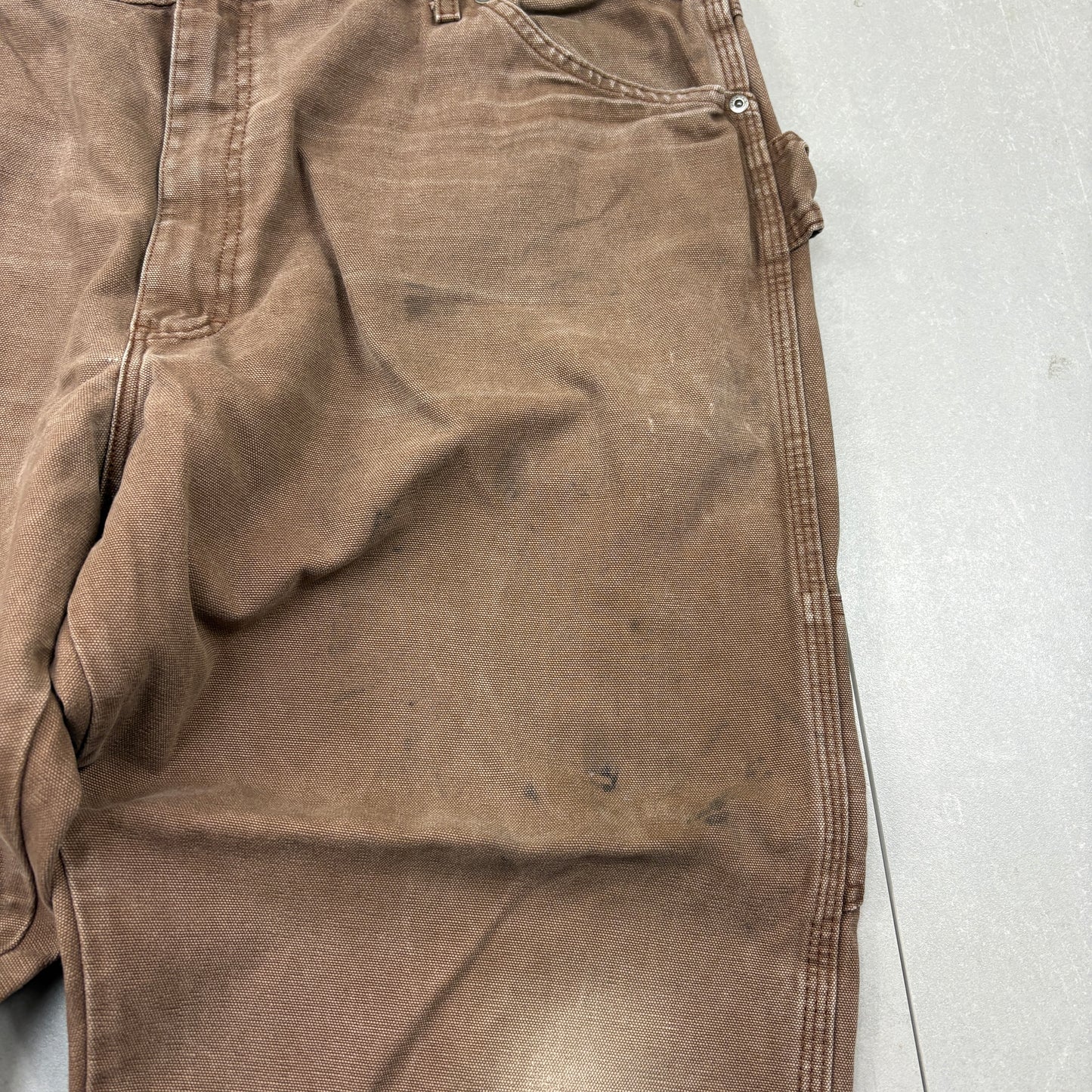 Vintage Dickies Workwear Brown Carpenter Baggy Trousers - 42