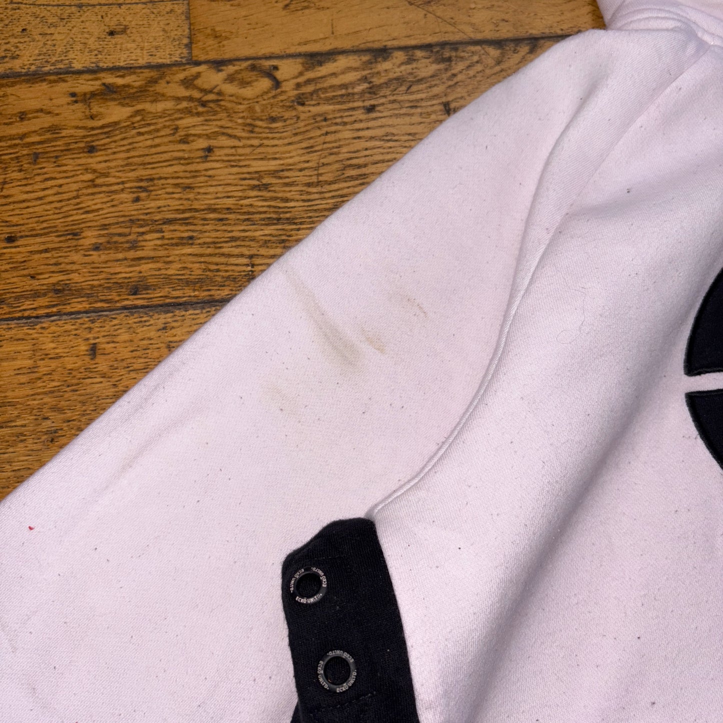 Vintage Ecko Unltd Light Pink Hip Hop Hoodie Embroidered Sweatshirt - 2XL