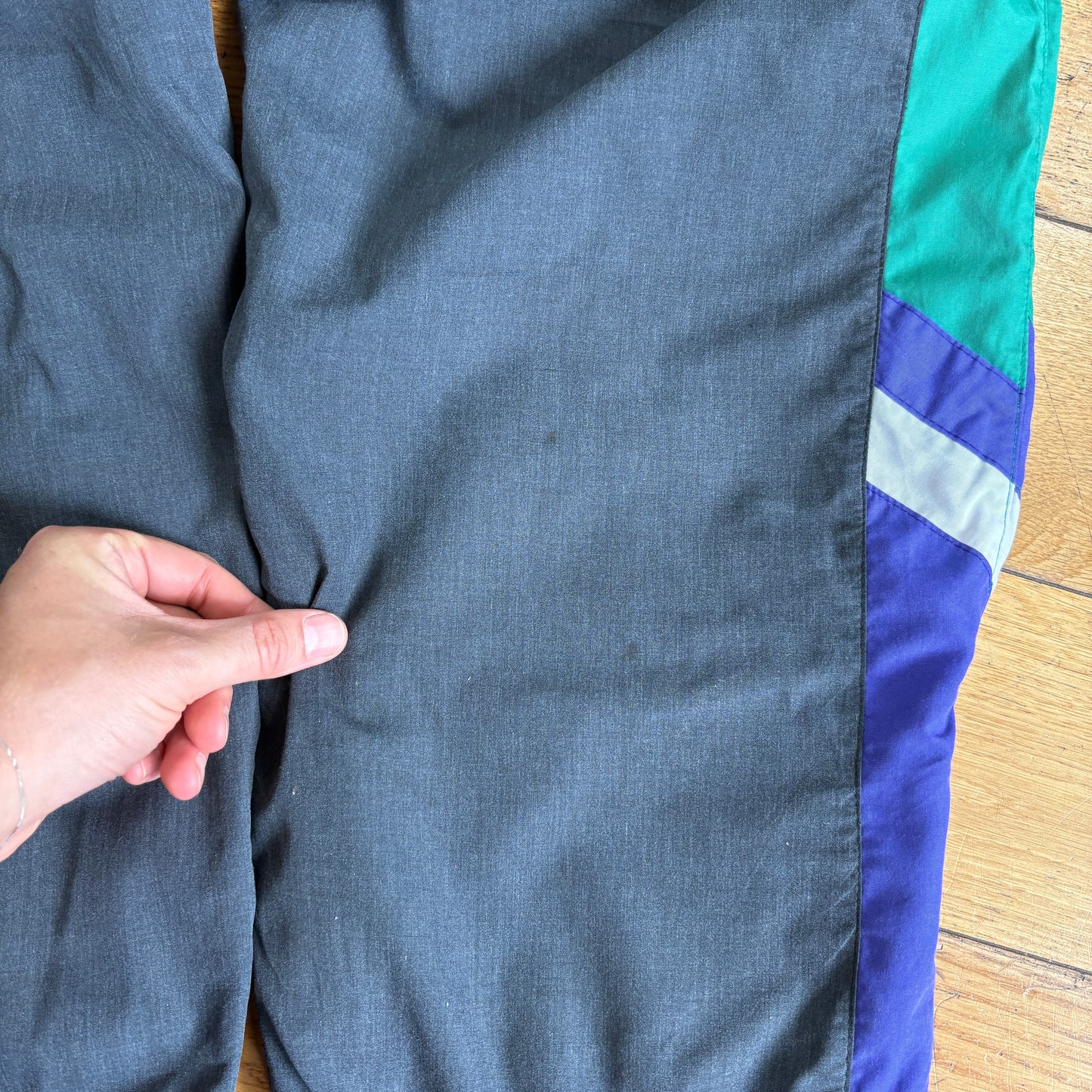 Vintage Patrick Black Baggy Tracksuit Sweatpants Track Pants Bottoms - L