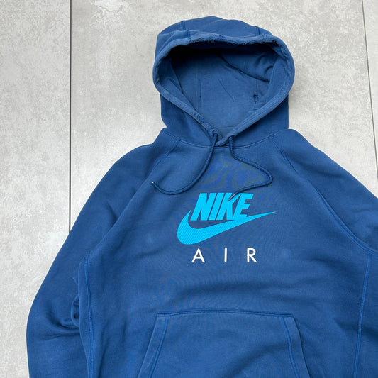 Vintage Nike Air Blue Hoodie Sweatshirt - L