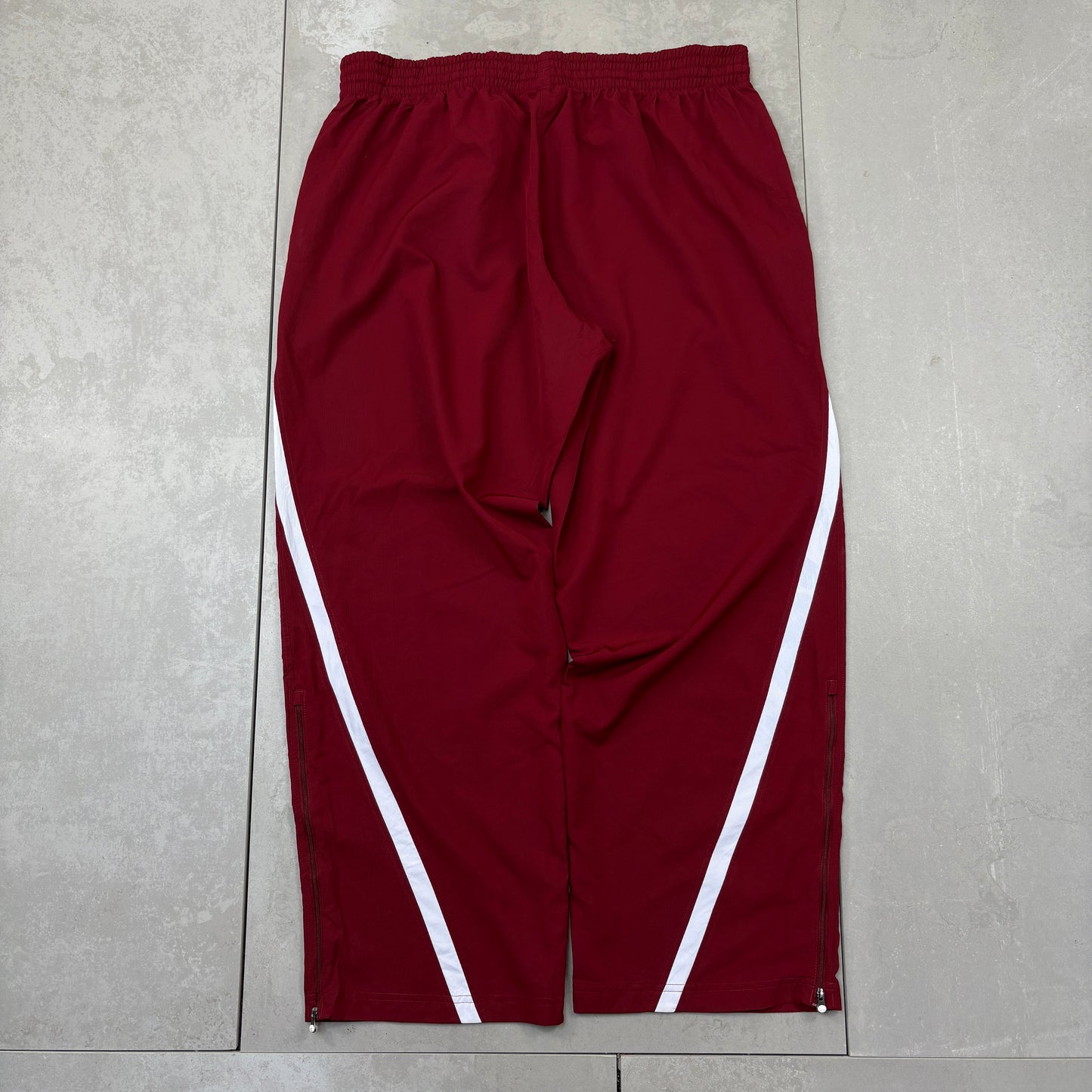 Vintage Under Armour Burgundy Baggy Tracksuit Track Pants Bottoms - XXL