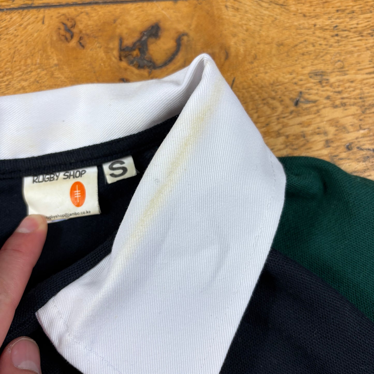 Vintage Kenya Rugby Black Polo T-Shirt - L