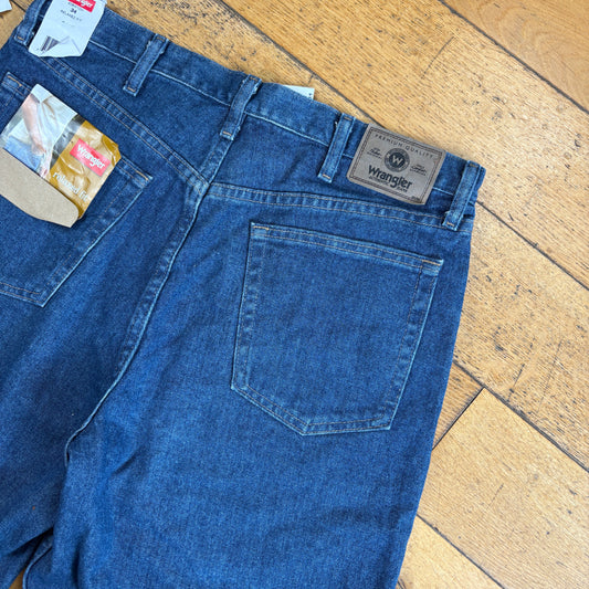 New with Tags Wrangler Denim Carpenter Blue Baggy Shorts - 36