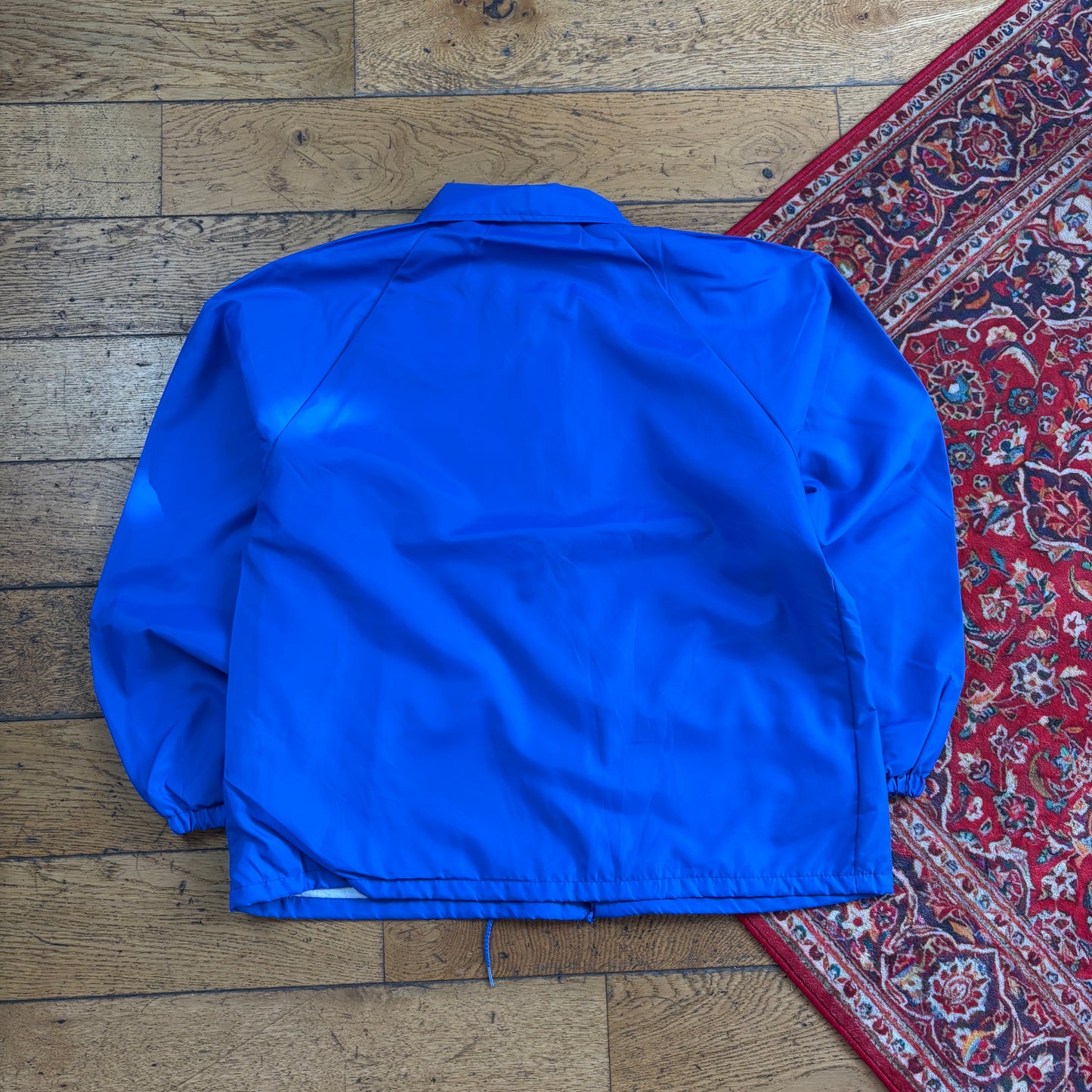 Vintage Blue Nylon Coach Harrington Jacket - L