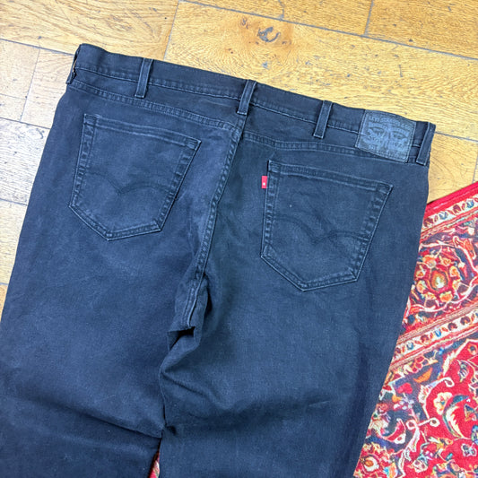 Vintage Levis 511 Slim Black Denim Jeans - 44