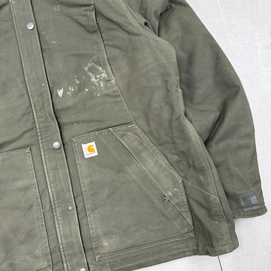 Vintage Carhartt Green Active Workwear Jacket - M