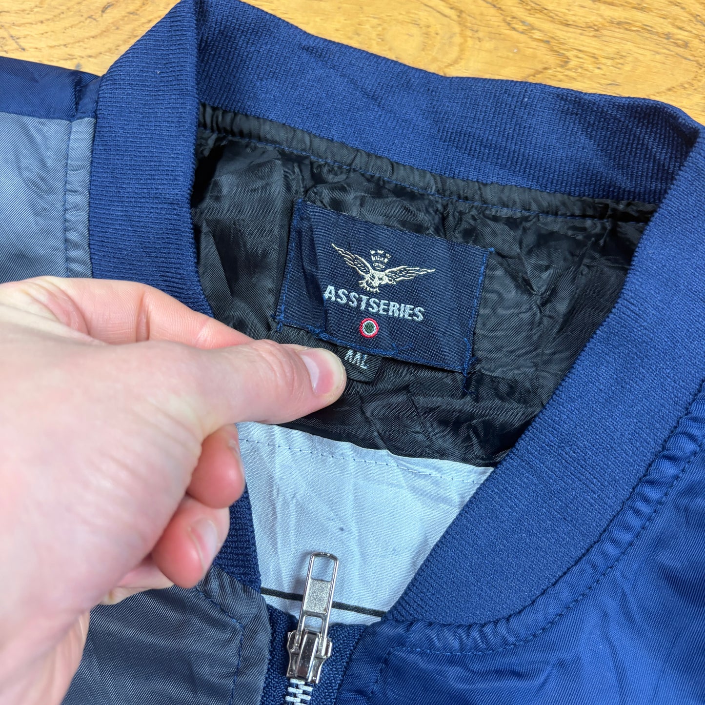 Vintage NASA Navy MA-1 Bomber Jacket - XL