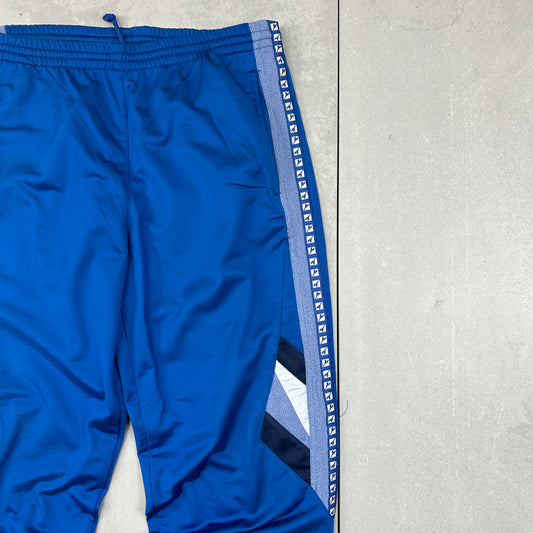 Vintage 90s Diadora Blue Baggy Tracksuit Track Pants Bottoms - L
