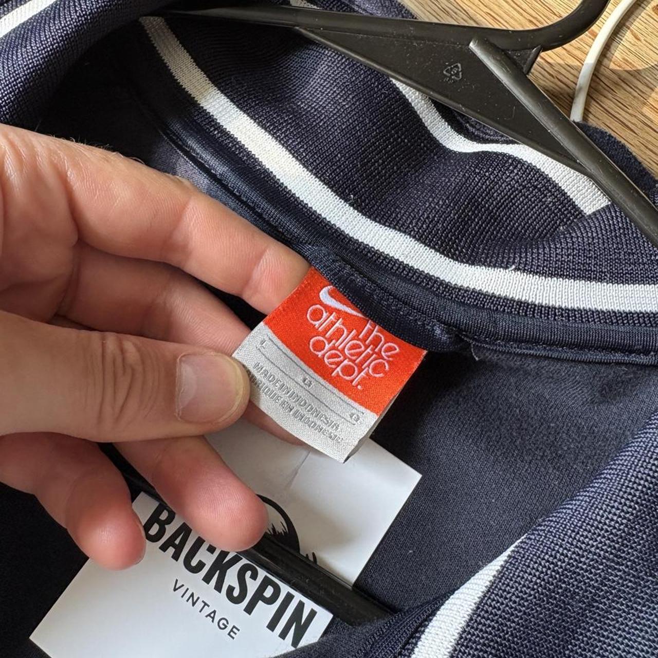Vintage Nike y2k Swoosh Navy Track Jacket - L