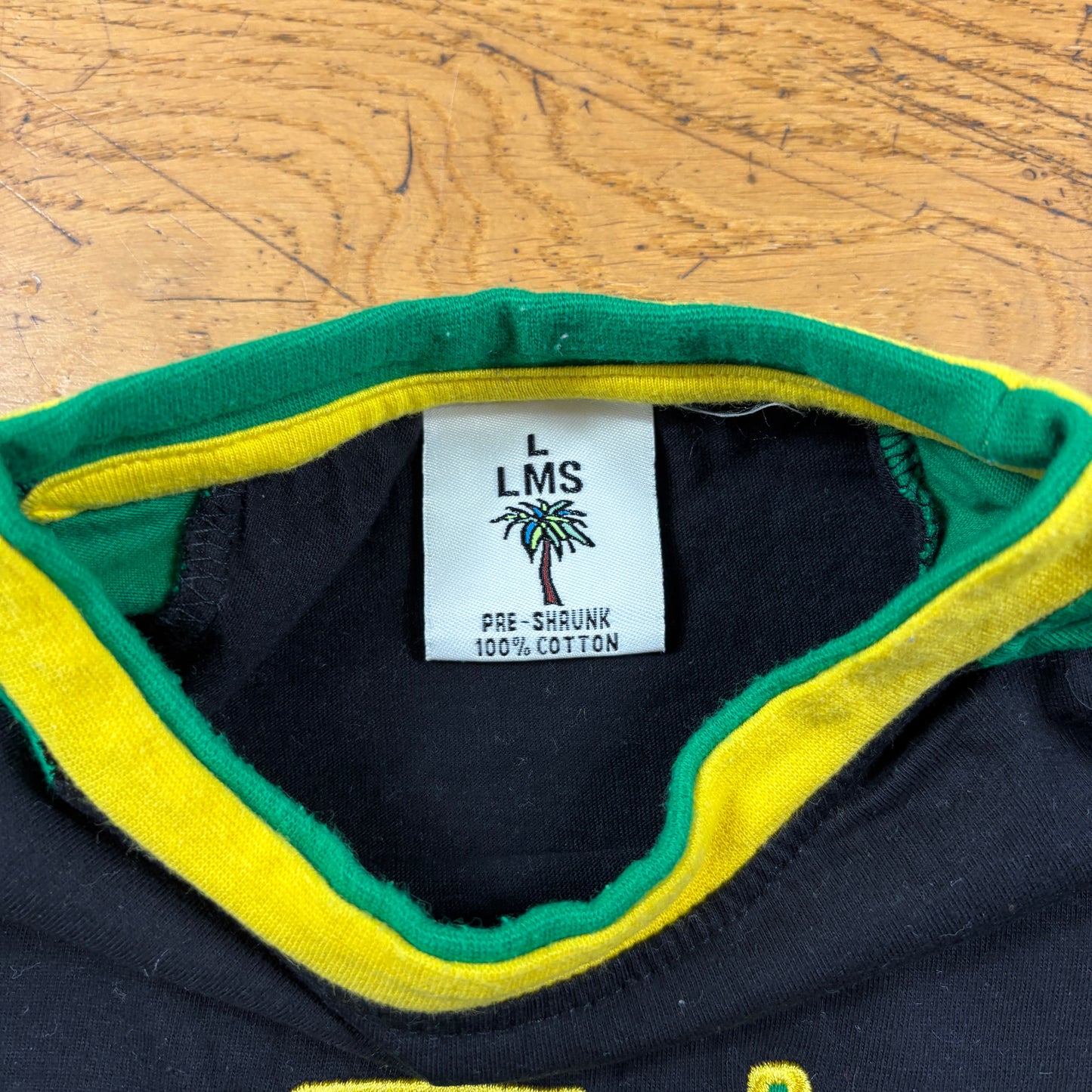 Vintage Jamaica Embroidered Black T-Shirt - S