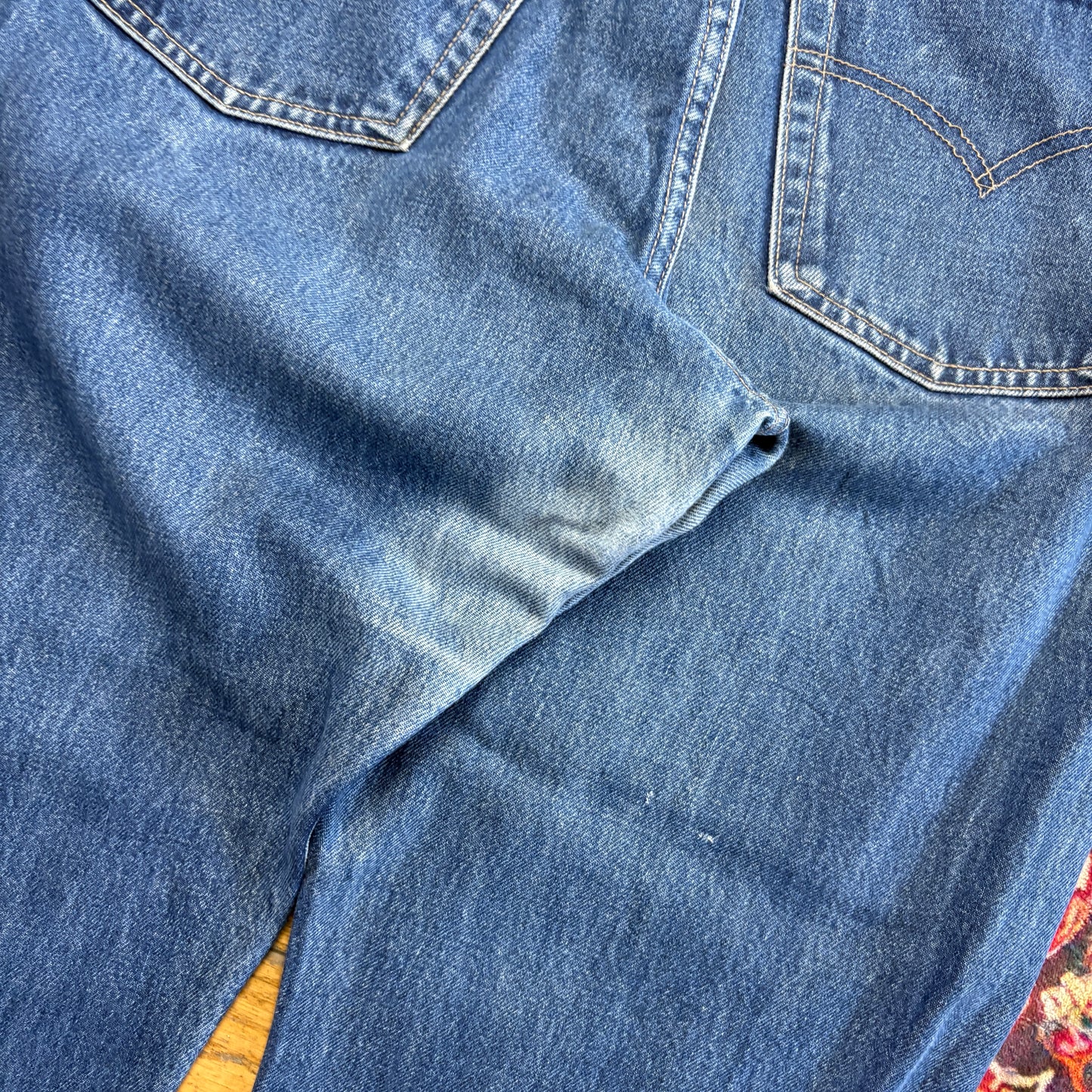 Vintage Levis 522 Slim Blue Denim Jeans - 38R