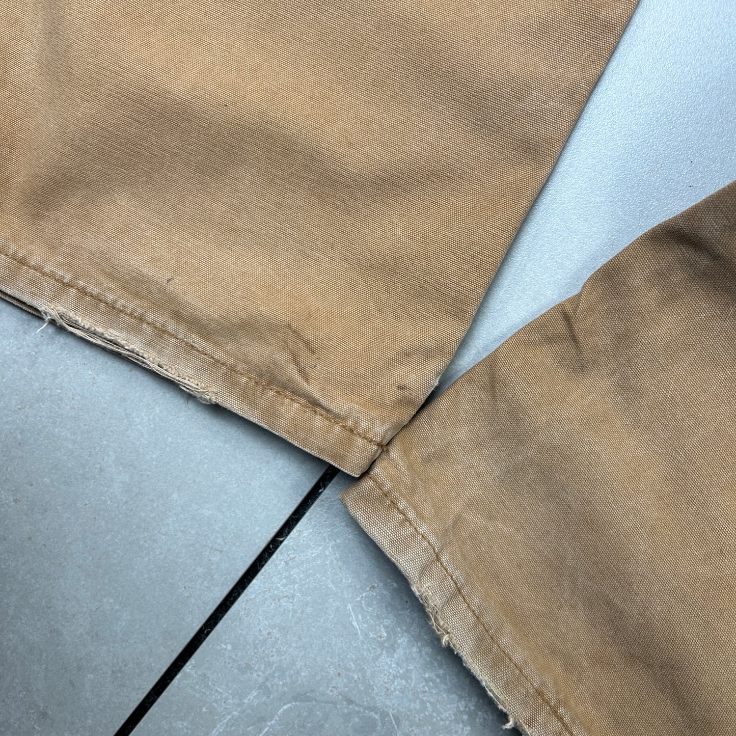 Vintage Dickies Workwear Carpenter Baggy Brown Trousers - 36