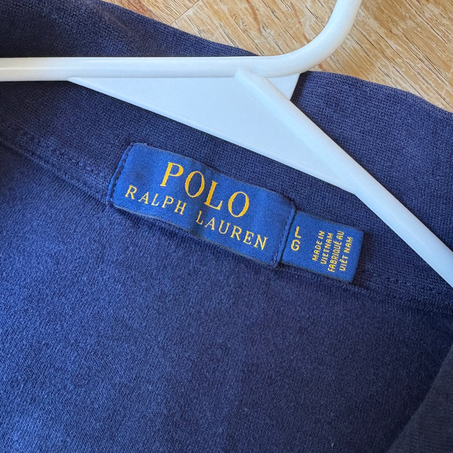 Vintage Ralph Lauren Navy Blue Quarter Zip Jumper - L