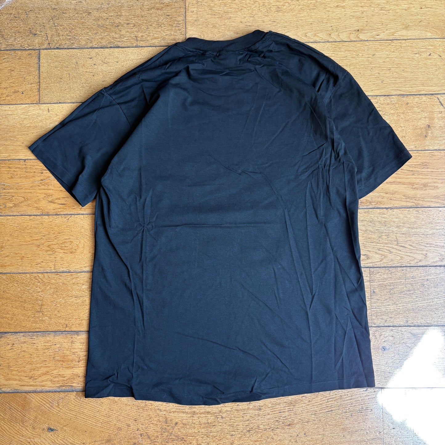 Vintage 1991 Funny Halloween Single Stitch Black Graphic T-Shirt - L