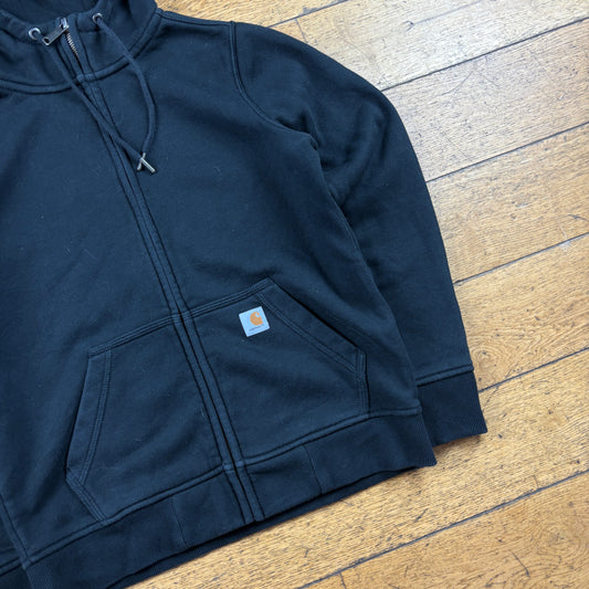 Vintage Carhartt Womens Black Hoodie Sweatshirt - XS