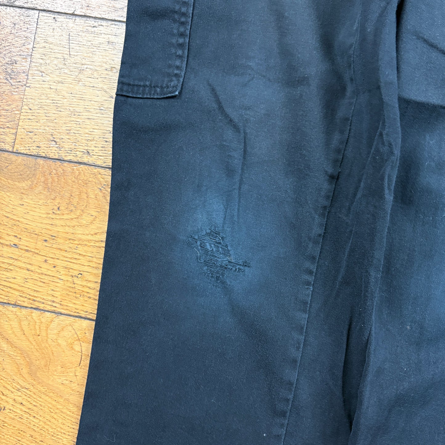 Vintage Dickies 874 Black Skate Cargo Trousers - 30