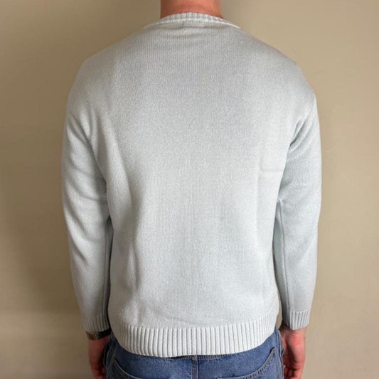 Vintage Tommy Hilfiger Blue Knit Jumper - S