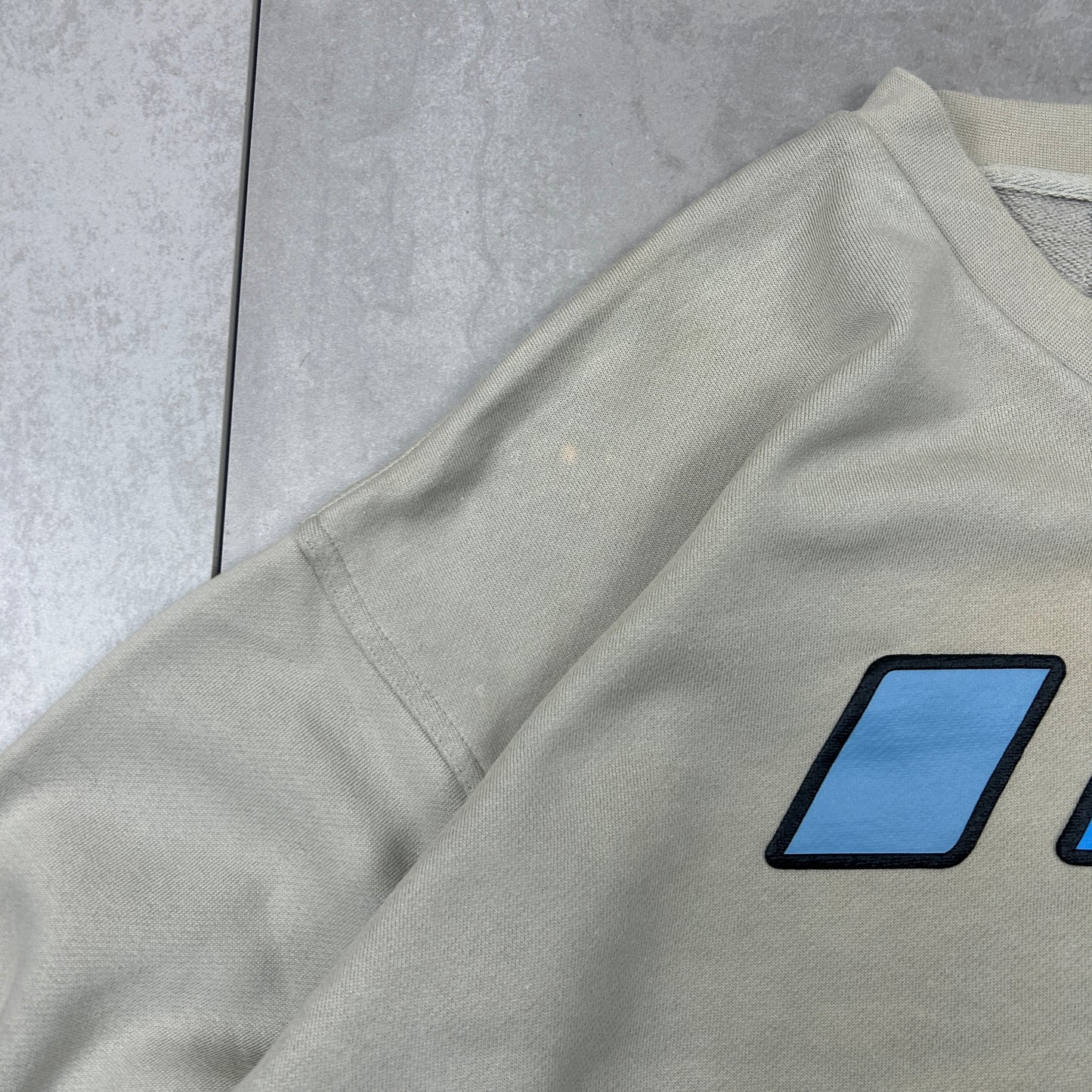 Vintage 90s Adidas Cream Embroidered Sweatshirt - XL