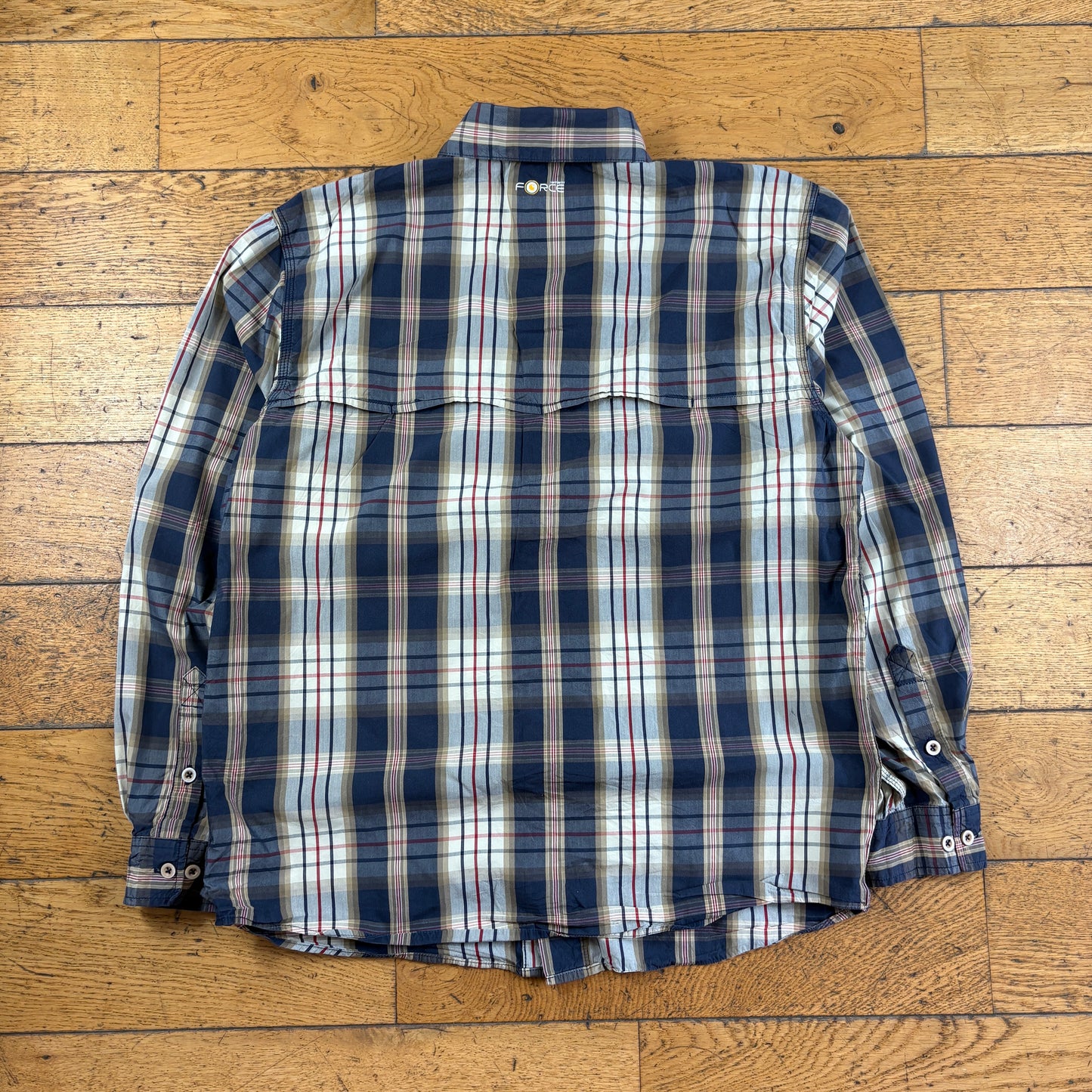 Vintage Carhartt Grey Brown Check Workwear Shirt - M