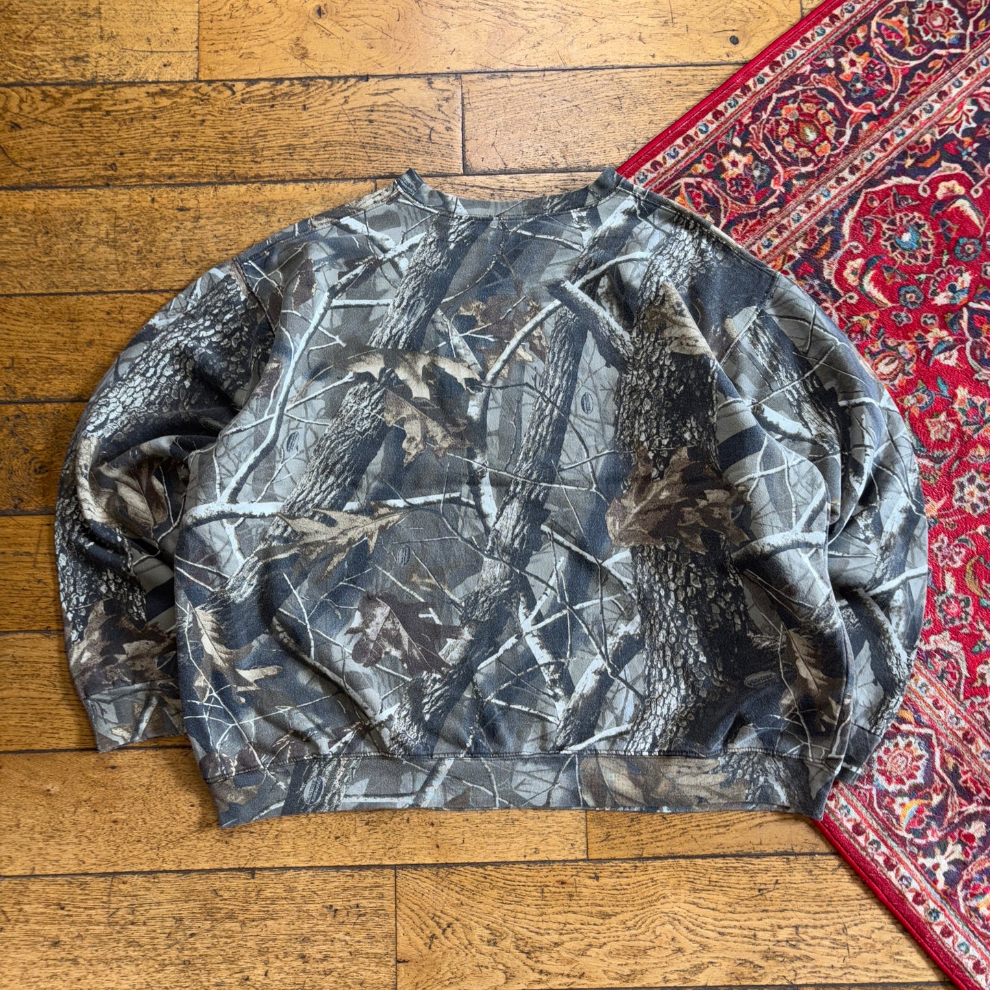 Vintage Realtree Camo Green Sweatshirt - 2XL
