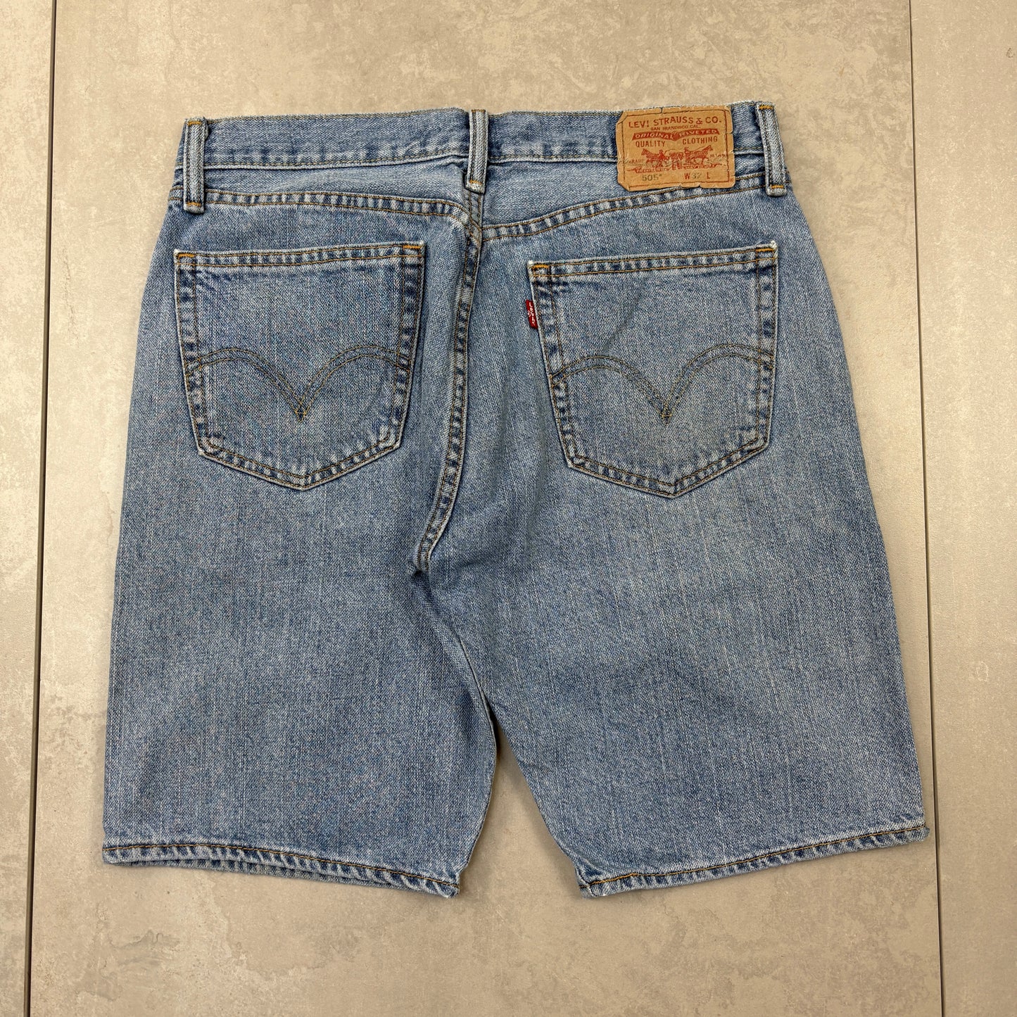 Vintage Levis 505 Blue Denim Shorts - 32