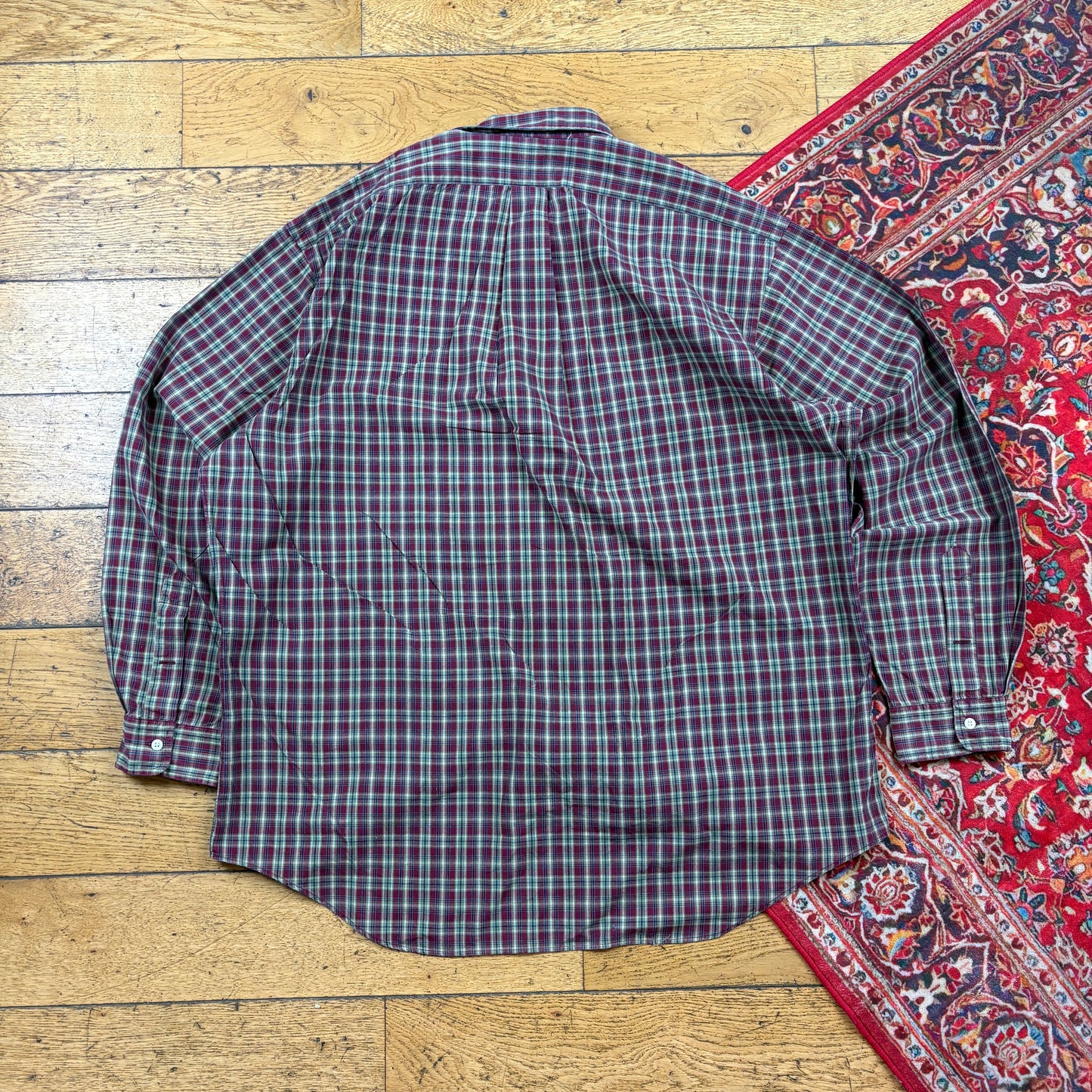 Vintage Ralph Lauren Burgundy Embroidered Shirt - XL