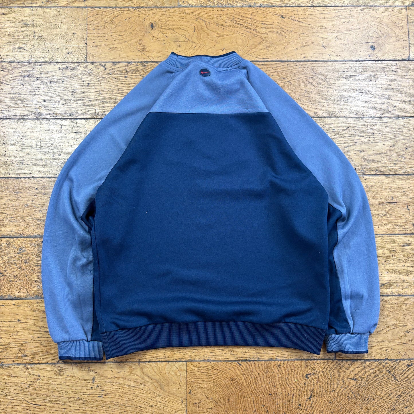 Vintage Nike Swoosh Navy Embroidered Sweatshirt - S