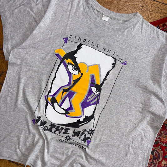 Vintage 90s Dino Lenny DJ Jazz Music Single Stitch Graphic T-Shirt - XL