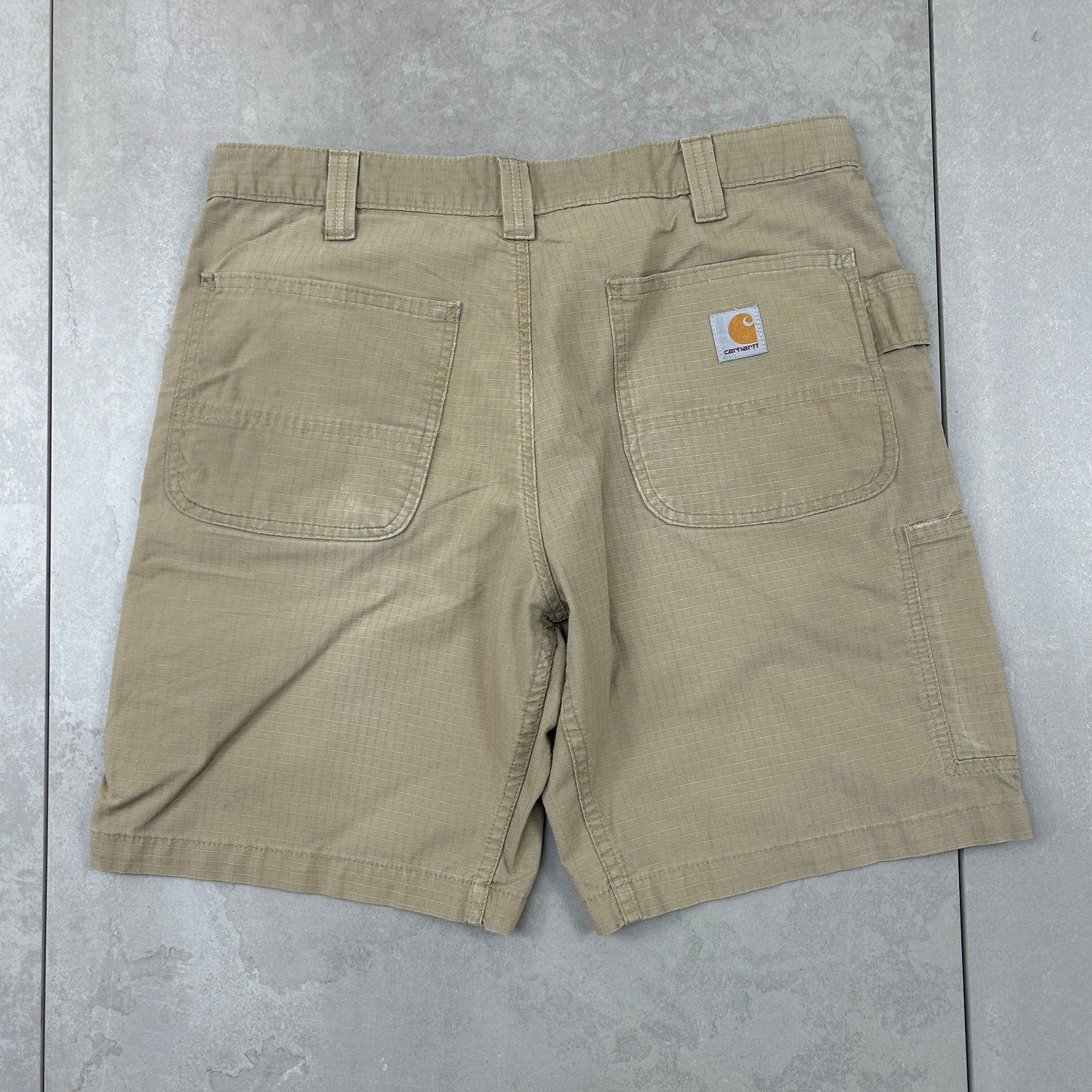 Vintage Carhartt Workwear Baggy Brown Carpenter Shorts - 34