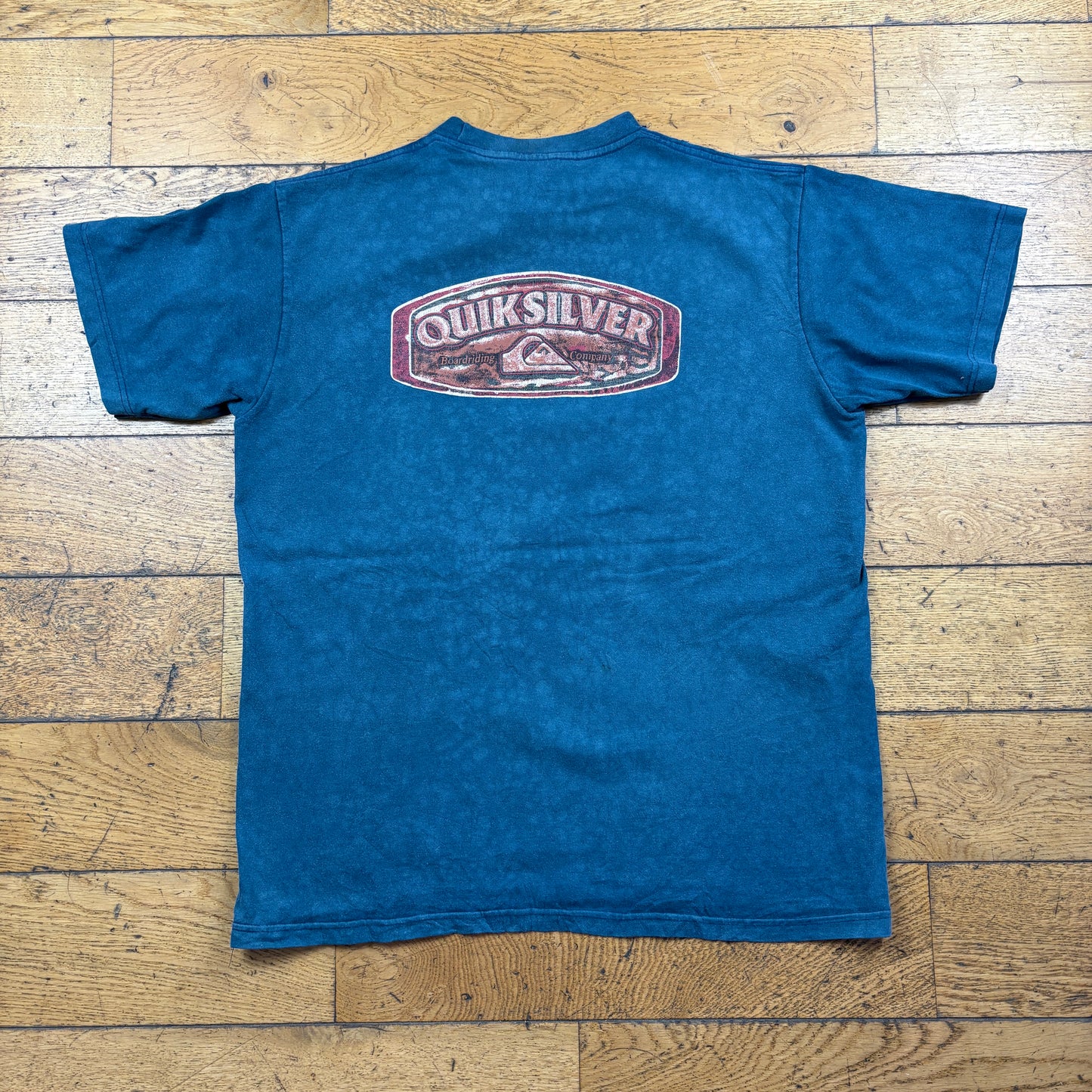 Vintage Quiksilver Blue Surfwear Graphic T-Shirt - M