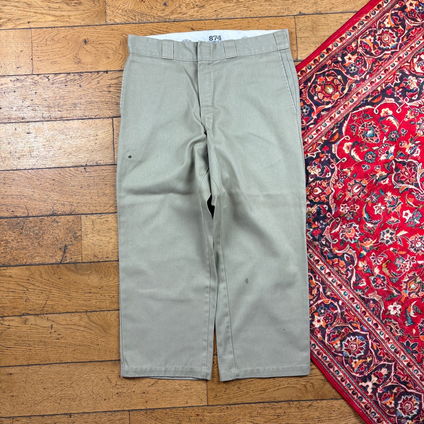 Vintage Dickies 874 Skate Grey Trousers - 34