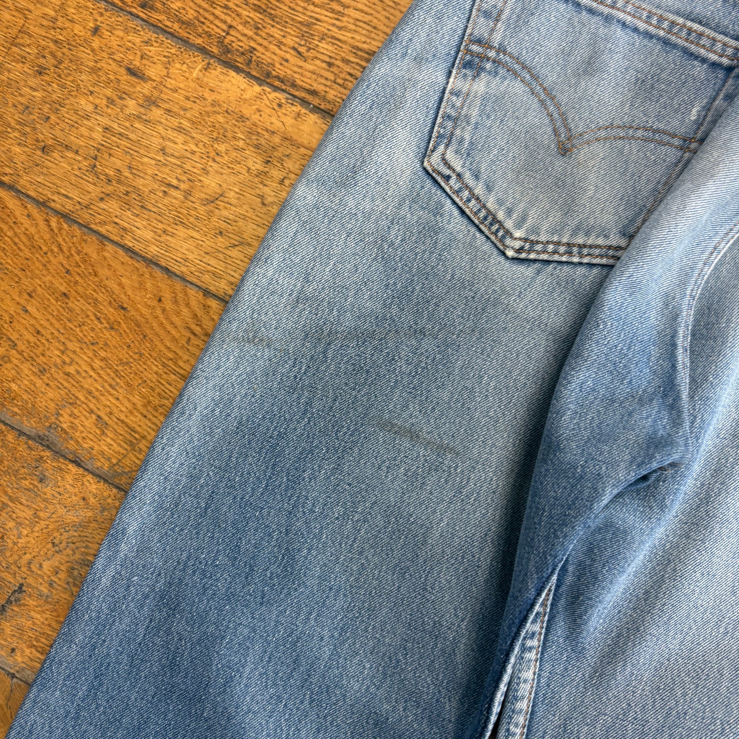 Vintage Levis 501 Straight Blue Denim Jeans - 34R