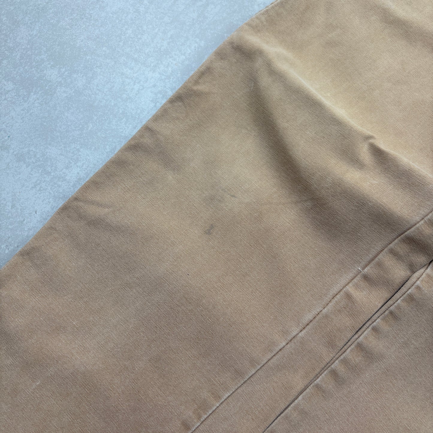 Vintage Dickies Workwear Cream Brown Carpenter Baggy Trousers - 38