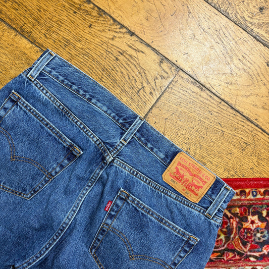Vintage Levis 505 Blue Denim Shorts - 34