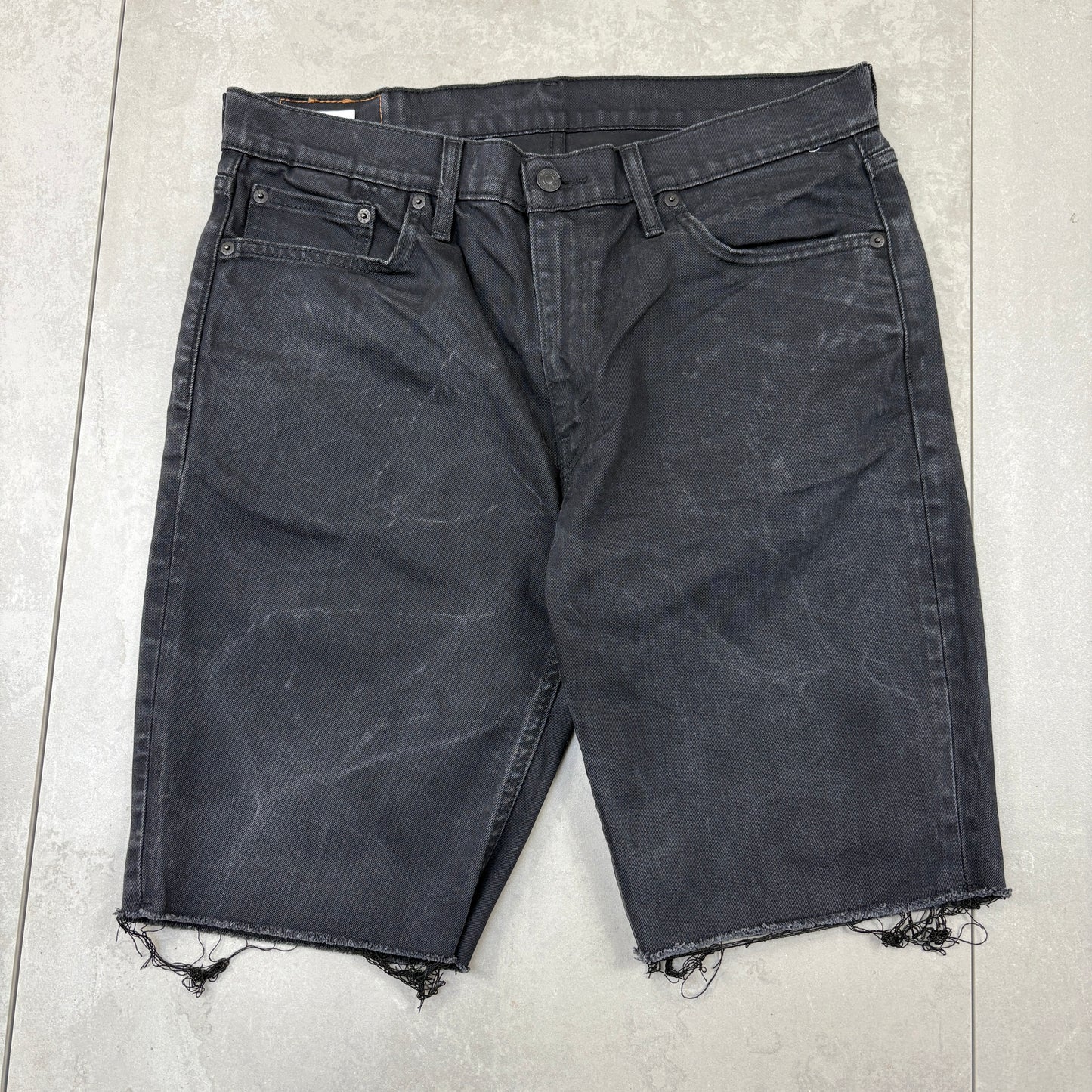Vintage Levis 511 Black Denim Shorts - 36