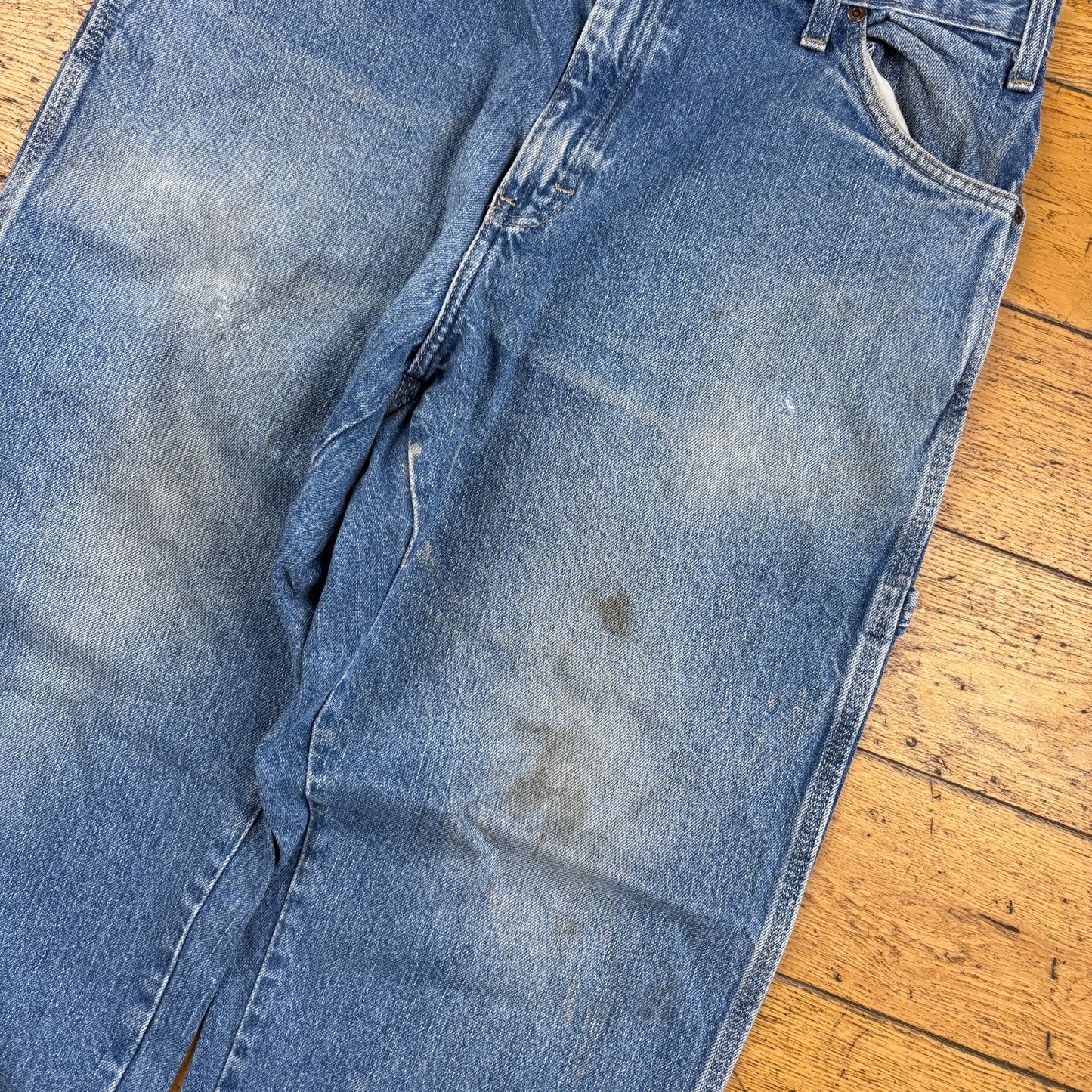 Vintage Dickies Blue Workwear Carpenter Baggy Jeans - 36