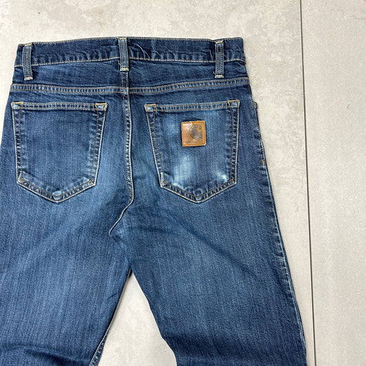 Vintage Carhartt Navy Workwear Carpenter Slim Jeans - 29