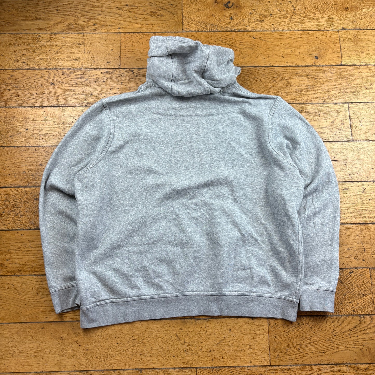 Vintage Nike Grey Swoosh Embroidered Hoodie Sweatshirt - XXL